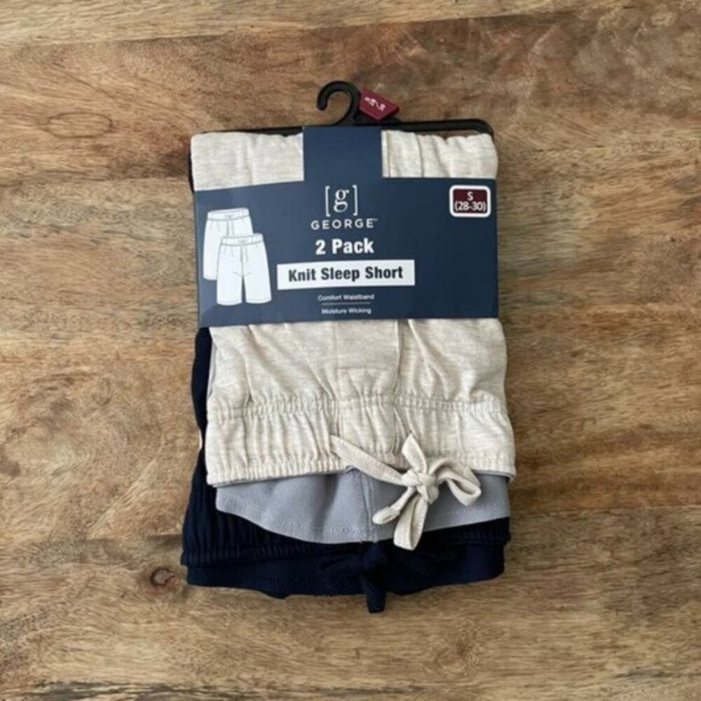 5/$20 NEW 2Pk S (28-30) Men's Sleep Short w/ Pockets